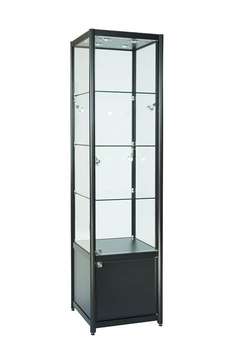 glass and steel display cabinet|single door glass display cabinet.